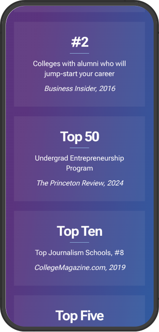 Mobile screenshot of some large statistic cards on a purple and blue gradient background.